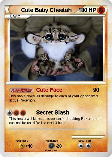 Pokemon Cute Baby Cheetah