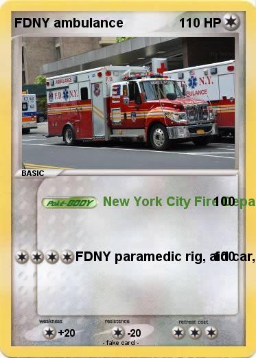 Pokemon FDNY ambulance