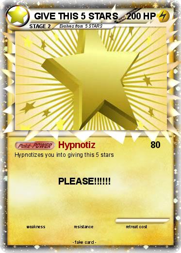 Pokemon GIVE THIS 5 STARS