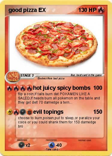 Pokemon good pizza EX