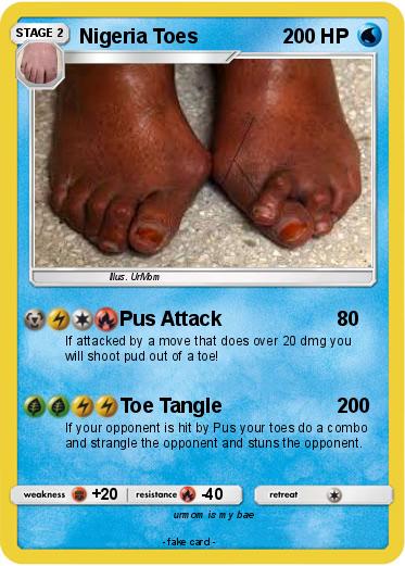 Pokemon Nigeria Toes