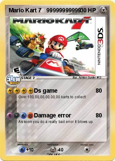 Pokemon Mario Kart 7   99999999999