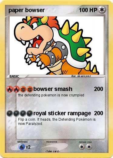 Pokemon paper bowser
