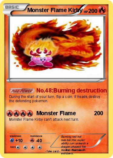 Pokemon Monster Flame Kirby