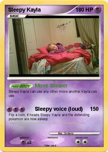 Pokemon Sleepy Kayla