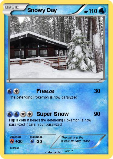 Pokemon Snowy Day