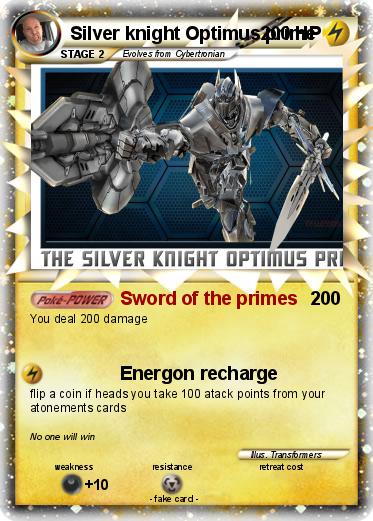 Pokemon Silver knight Optimus prime