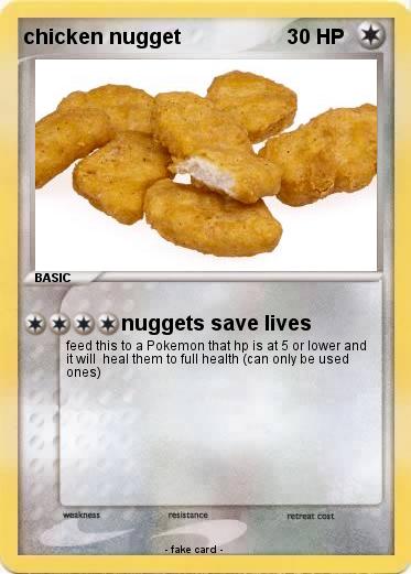 Pokemon chicken nugget