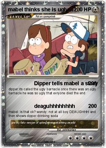 Pokemon mabel thinks she is ugly