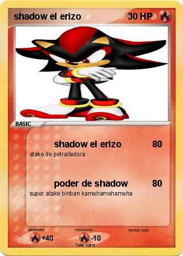 Pokemon shadow el erizo