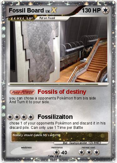 Pokemon Fossil Board