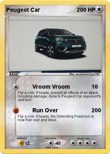 Pokemon Peugeot Car