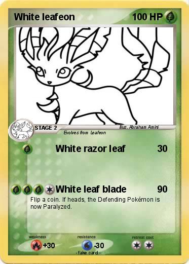 Pokemon White leafeon