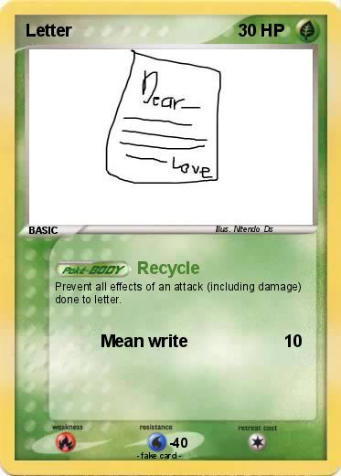 Pokemon Letter