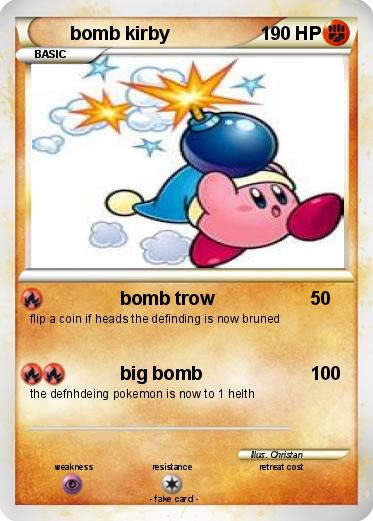 Pokemon bomb kirby