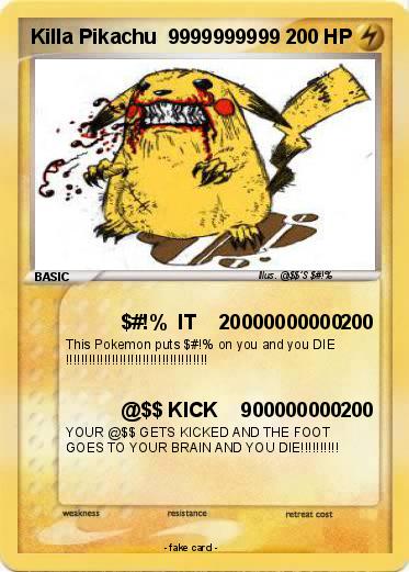 Pokemon Killa Pikachu  9999999999