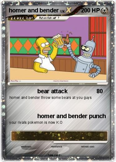 Pokemon homer and bender