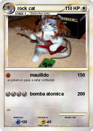 Pokemon rock cat