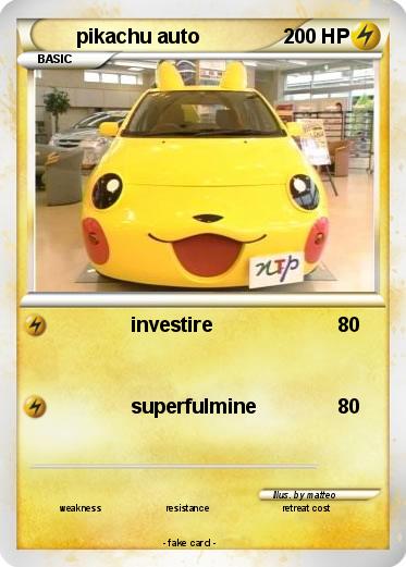 Pokemon pikachu auto