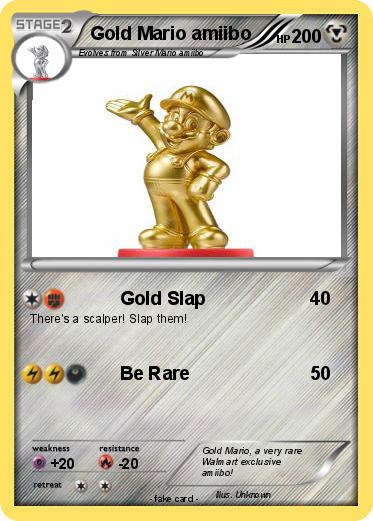 Pokemon Gold Mario amiibo