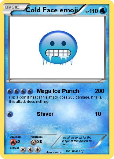 Pokemon Cold Face emoji