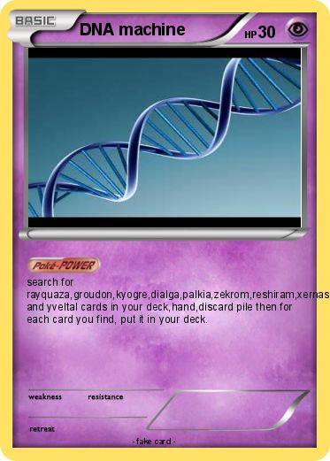 Pokemon DNA machine