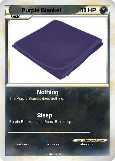 Pokemon Purple Blanket