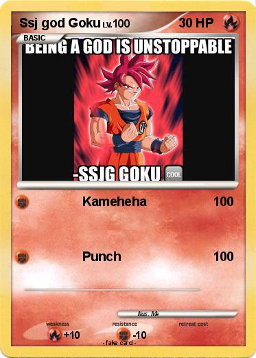 Pokemon Ssj god Goku