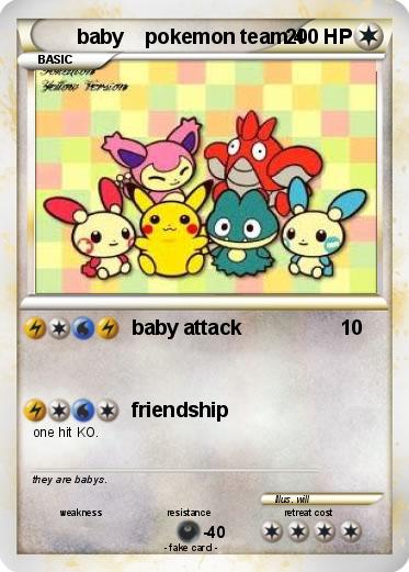 Pokemon baby    pokemon team 4