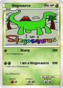 Pokémon STEGOSAURUS 53 53 - I AM A STEGOSAURUS