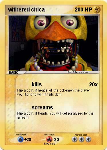 Pokemon withered chica