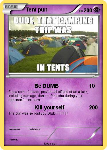 Pokemon Tent pun