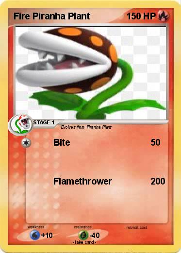 Pokemon Fire Piranha Plant
