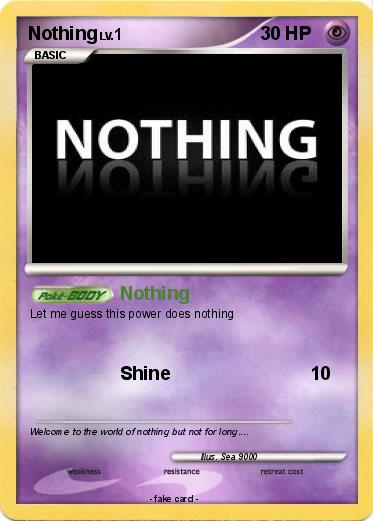 Pokemon Nothing