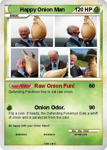 Pokemon Happy Onion Man