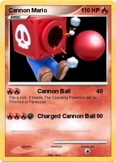 Pokemon Cannon Mario