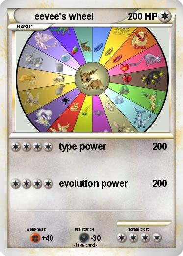 Pokemon eevee's wheel