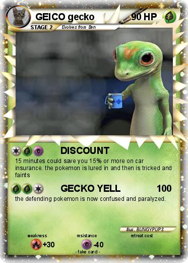 Pokemon GEICO gecko