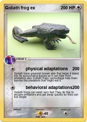 Pokemon Goliath frog ex