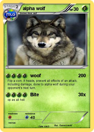 Pokemon alpha wolf
