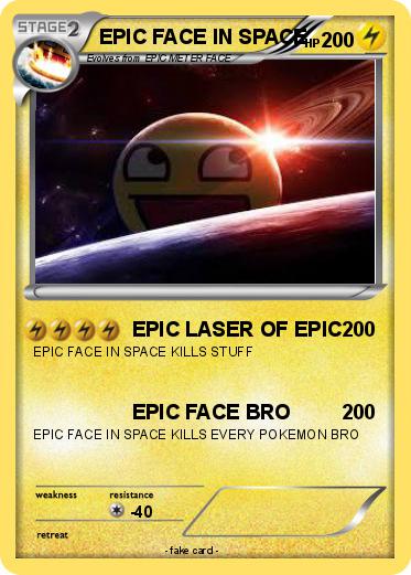 Pokemon EPIC FACE IN SPACE