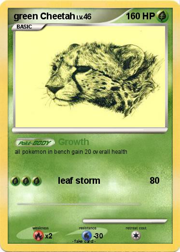 Pokemon green Cheetah