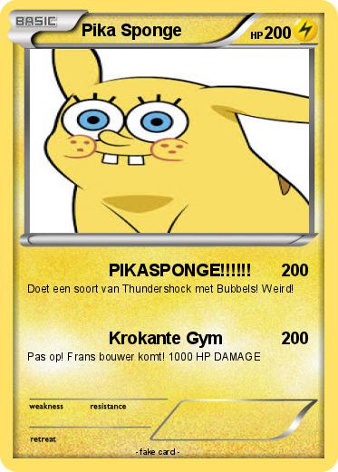 Pokemon Pika Sponge