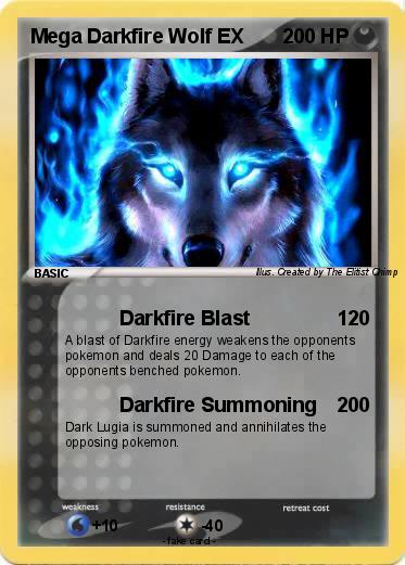 Pokemon Mega Darkfire Wolf EX