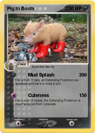 Pokemon Pig In Boots