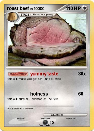 Pokemon roast beef