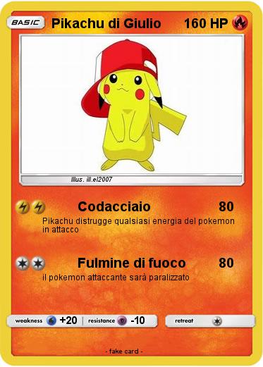 Pokemon Pikachu di Giulio