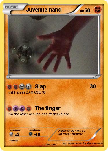 Pokemon Juvenile hand