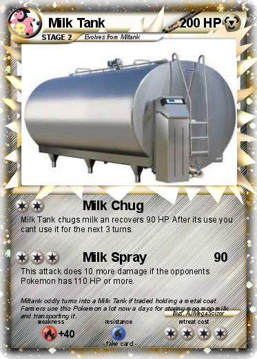 Pokemon Milk Tank