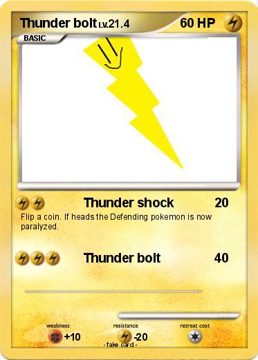 Pokemon Thunder bolt